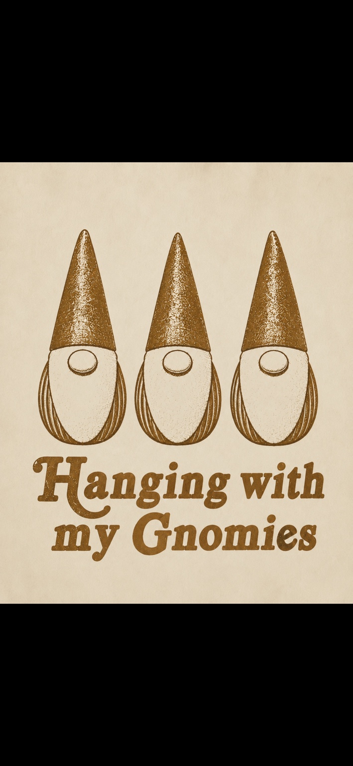 Afiche Hanging with my Gnomies